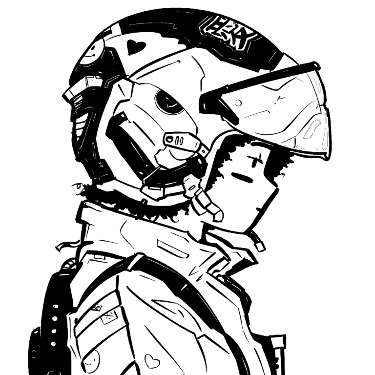 man looking to the side