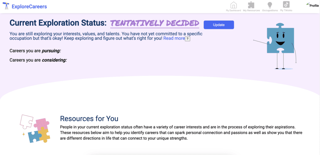 Explore careers portfolio on Hozay tech for career exploration and professional growth.