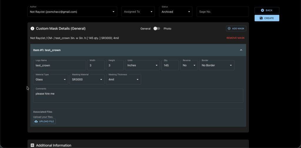 Crown-shaped glass mask for costumes and theater productions.
