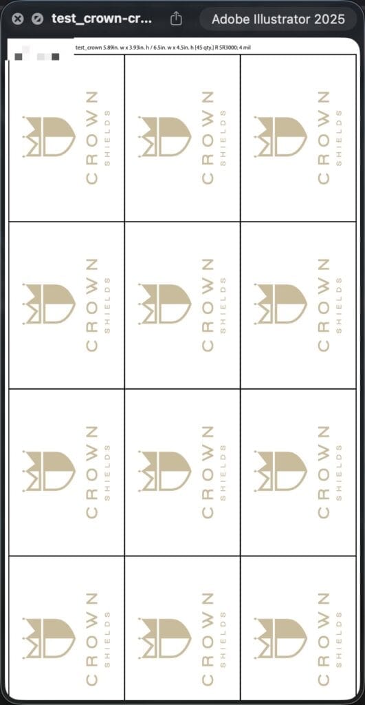 Elegant crown logo design for Crown Shields, symbolizes premium quality and luxury in branding.